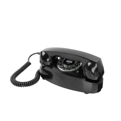 Wild & Wolf Princess Retro Design Classic Corded Telephone – Black Wild & Wolf Princess Retro Design Classic Corded Telephone – Black